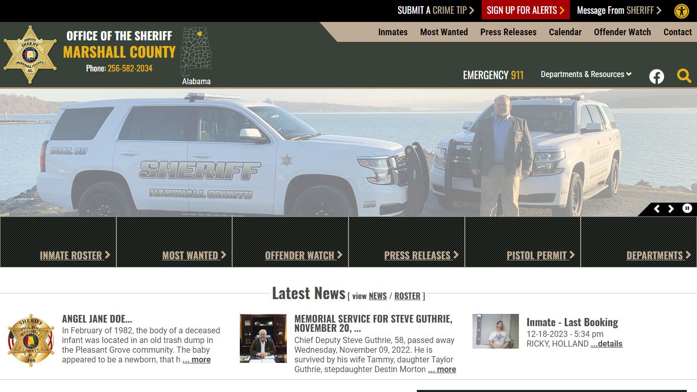 Inmate Roster - Marshall County Sheriff's Office